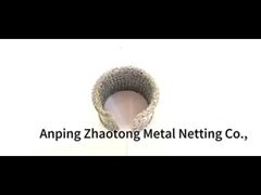 Đơn giản dệt thép không gỉ đan dây lưới cuộn Customzied kích thước bạc vàng