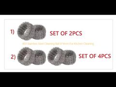 Bóng làm sạch bằng thép không gỉ 403 6 * 4mm để làm sạch nhà bếp