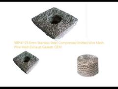 100*41*25.6mm Thép không gỉ Nén Dây Dệt Kim Lưới Dây Lưới Xả Miếng Đệm OEM