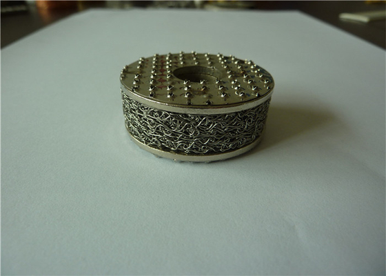 Dia 50 * 20mm Lưới dệt kim bằng đồng thau nén 98% Bộ lọc lỗ vuông