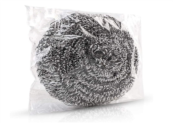 Bóng làm sạch bằng thép không gỉ hạng nặng 410 23g Dia 7cm Màu bạc