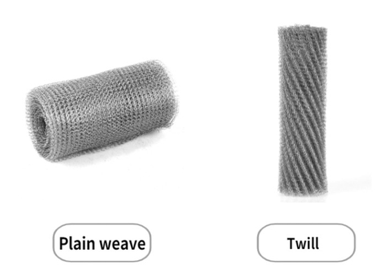 Lưới thép không gỉ 316l dệt kim Đường kính 0,1mm Chiều rộng 20-500mm