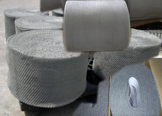 Lưới dệt kim 0,2mm Ss Làm miếng đệm Demister và miếng đệm nén