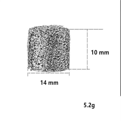 Vòng đệm lưới dệt kim màu vàng nén Dia 50mm cho bộ lọc dầu