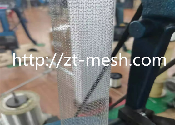 Customized Width Knitted Wire Mesh Galvanized Or Painting As Client Require Woven