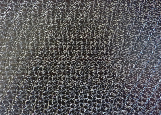 Vải lưới dệt kim SS 4 * 5mm Lỗ lưới Khí lỏng AISI 301 cho Demister