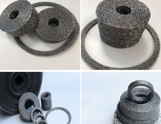 60 * 40 * 20mm Vòng đệm lưới dệt kim chống va đập 30mm cho bộ giảm thanh ô tô