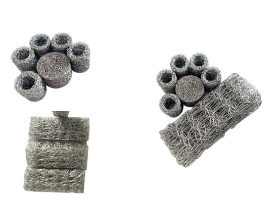 Lưới thép dệt kim nén 20 * 60mm linh hoạt mang lại khả năng lọc và ổn định kết cấu tuyệt vời trong các ứng dụng công nghiệp