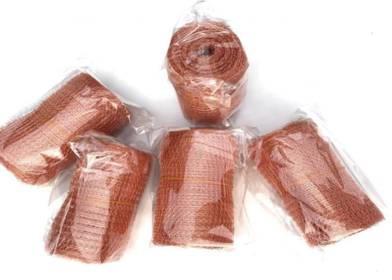 Lưới dệt kim đồng đỏ nguyên chất tùy chỉnh Hình dạng sóng 1,3m chặn nút chặn