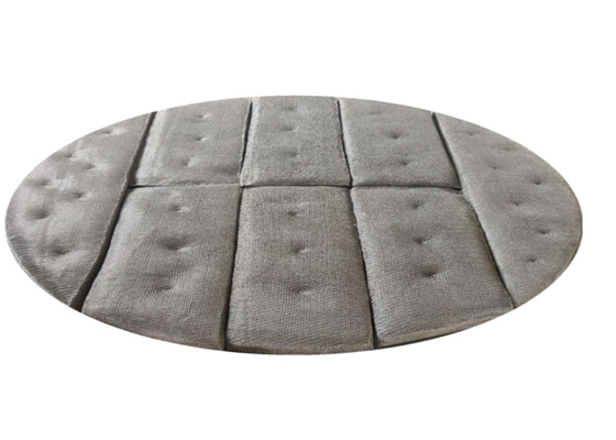 SS316L Knit Mesh Demister Bộ khử sương mù Chiều rộng 500mm với lỗ không đều