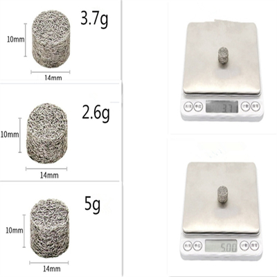 Đường kính 18,3mm Bộ lọc lưới bằng dây dệt kim dạng bọt hình trụ Độ dày 31mm