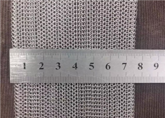 Thép không gỉ 35mm Chiều rộng 0,23mm Lưới dây đồng dệt kim màu vàng để làm sạch