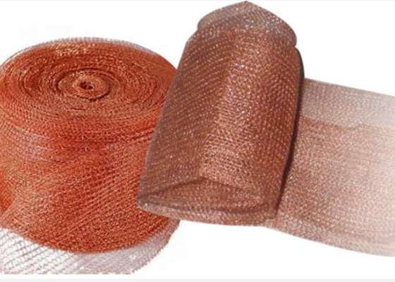 Lưới và ống dây đồng dệt kim có chiều rộng 300 cho bộ lọc Demister