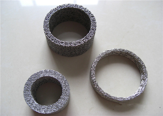 Vòng 0,018mm lưới thép không gỉ dệt kim hỗ trợ rung hoặc sốc