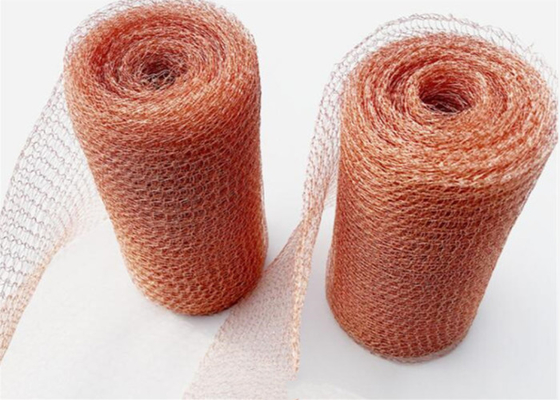 Lưới dệt kim đồng đỏ nguyên chất tùy chỉnh Hình dạng sóng 1,3m chặn nút chặn