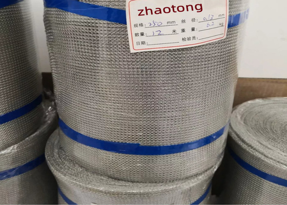 Tất cả kim loại lưới thép không gỉ dệt kim trong cuộn Chiều rộng 250mm cho bộ lọc
